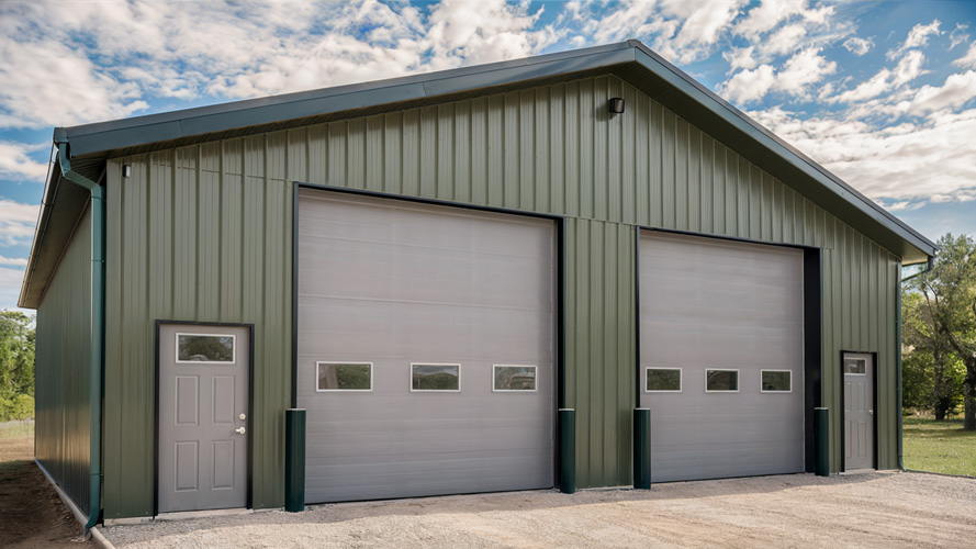 30x40x10 Garage with shop (2 bay)