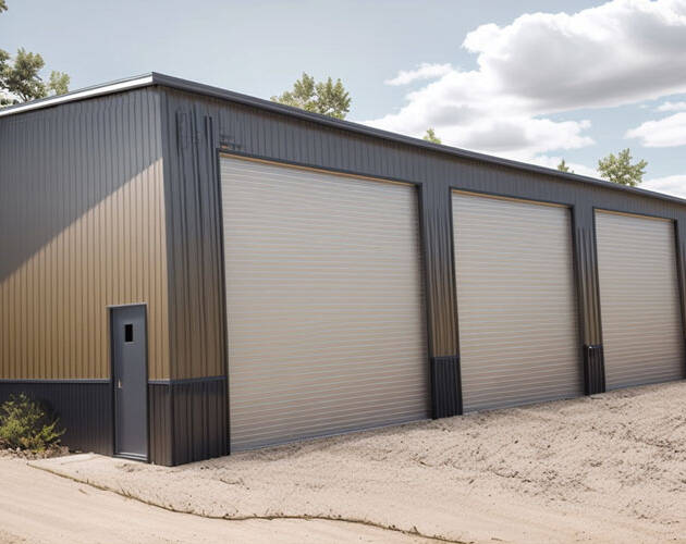 30x50 Metal garage (4-bay)