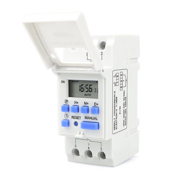 BERM THC15A Factory Price Weekly or Daily Digital Programmable Timer Switch 220V 25A Current Microcomputer Time Control Switch