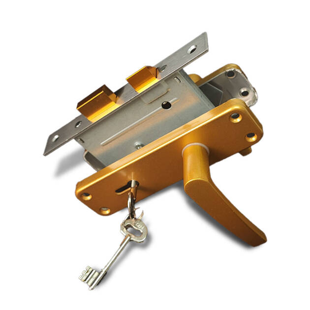 E10 Custom Brand Aluminum Alloy Lever Mortise Lock Set for Wooden Door Handle Poignets De Porte