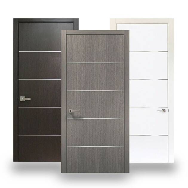 Custom Design Simple Style Modern Interior Wooden Door