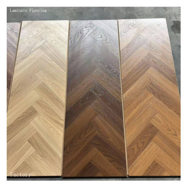 German Technology 8mm 10mm 12mm Herringbone Flooring Wood Floor AC3 AC4 AC5 Hdf Laminate Flooring Parquet