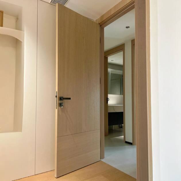 Custom Interior Door White Oak Rift Cut Natural Veneer