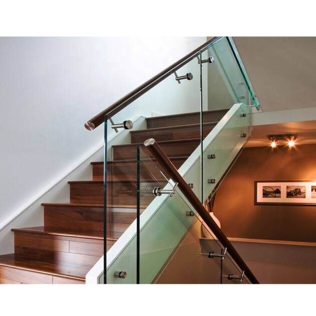 High Quality 304 316 Balcony Stairs Stainless Steel Handrail Glass Railing Balustrade